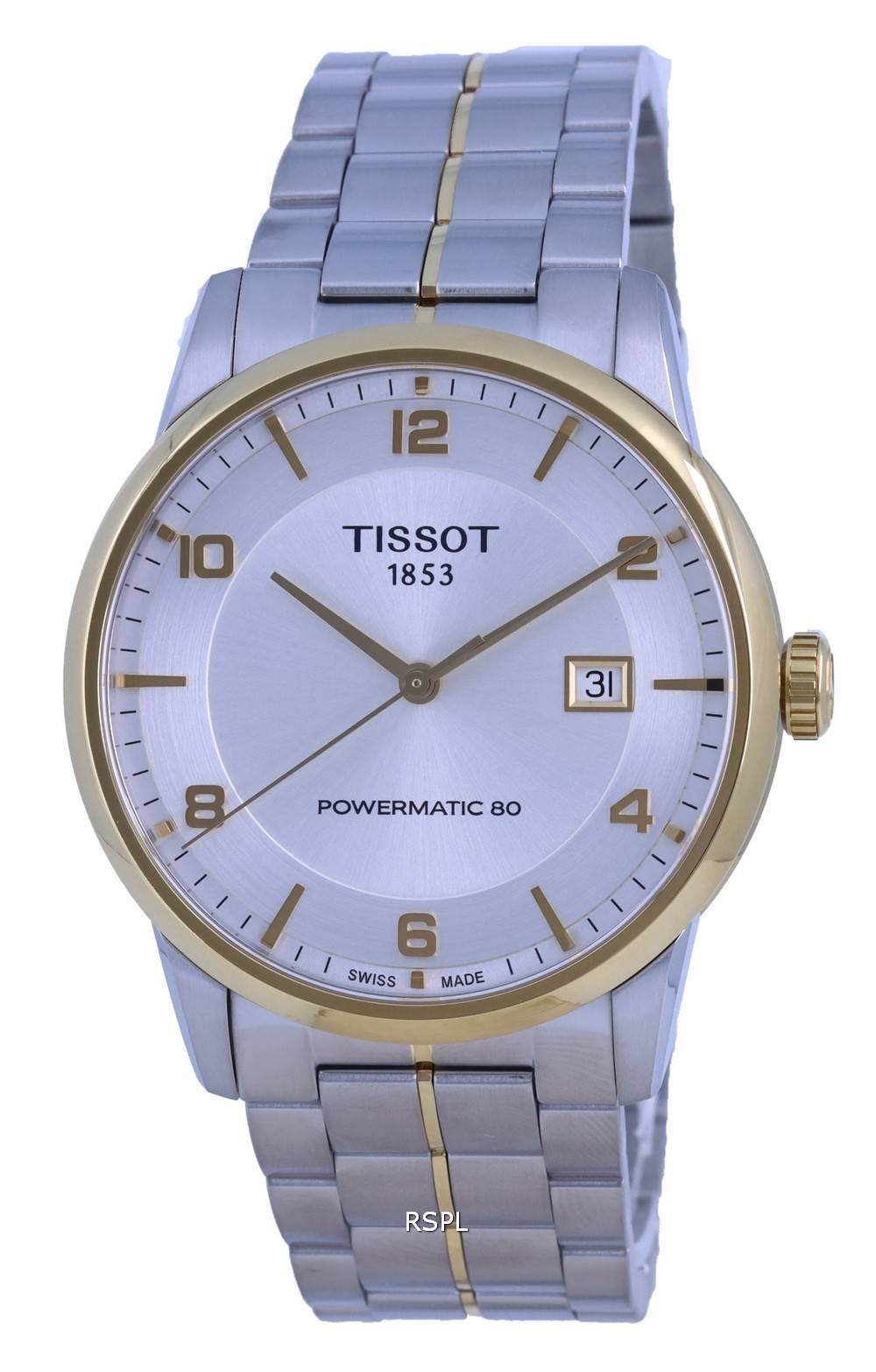 Tissot T-Classic Luxury Powermatic 80 Silber Zifferblatt T086.407.22.037.00 T0864072203700 Herrenuhr