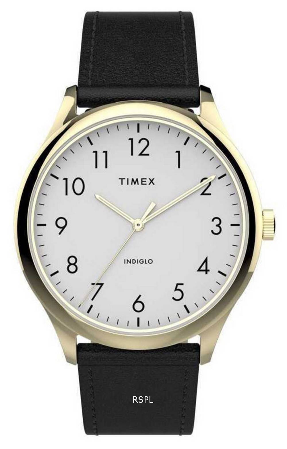 Timex Easy Reader weiÃŸes Zifferblatt Quarz Lederarmband TW2T71700 Herrenuhr
