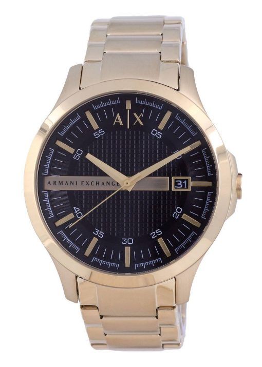 Armani Exchange Hampton Black Dial Quartz AX7124 Herrenuhr mit Armband Geschenkset