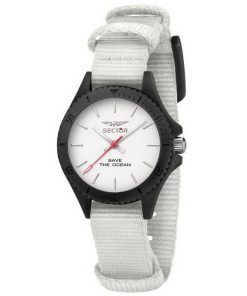 Sector Save The Ocean WeiÃes Zifferblatt Recycle Pet Strap Quartz R3251539503 Damenuhr