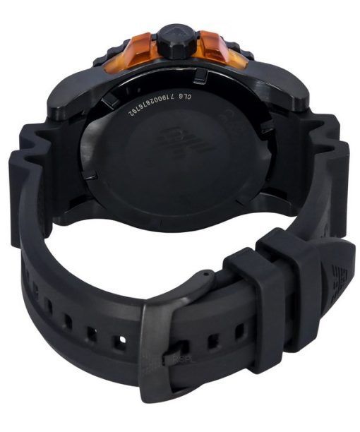 Emporio Armani Aqua Black Polyurethan Strap Black Dial Quartz Diver's AR11539 200M Herrenuhr