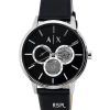 Armani Exchange AX2745 Herren-Armbanduhr mit schwarzem Zifferblatt und offenem Herzen