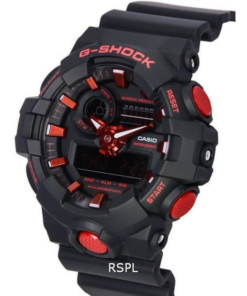 Casio G-Shock X Ignite Red Series Analog-Digital-Quarz GA-700BNR-1A GA700BNR-1 200M Herrenuhr