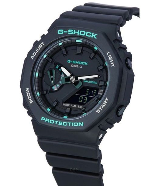 Casio G-Shock Analog-Digital-Quarzuhr mit schwarzem Zifferblatt GMA-S2100GA-1A GMAS2100GA-1 200M Damenuhr