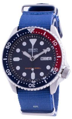 Seiko Automatic Diver's Deep Blue SKX009K1-var-NATO8 200M Herrenuhr