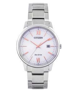Citizen Eco-Drive BM6978-77A Unisex-Armbanduhr aus Edelstahl mit silbernem Zifferblatt