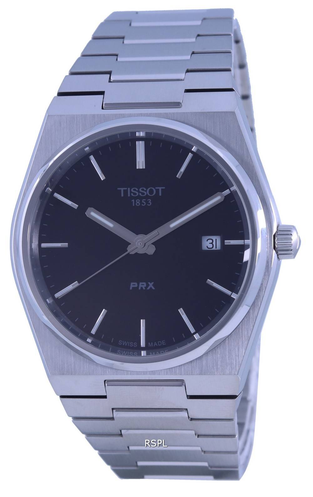 Tissot T-Classic PRX Schwarzes Zifferblatt Quarz T137.410.11.051.00 T1374101105100 100M Herrenuhr
