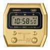 Casio Vintage Digital vergoldete Edelstahl-Quarz-Armbanduhr A1100G-5 Unisex