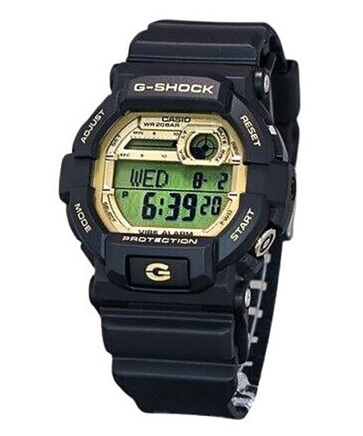 Casio G-Shock 10th Anniversary Herrenuhr mit digitalem Harzarmband, goldenem Zifferblatt und Quarzwerk GD-350GB-1 200M