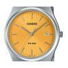 Casio Standard Analog Edelstahl Gelbes Zifferblatt Quarz MTP-B145D-9AV Unisex-Uhr