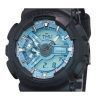 Casio G-Shock Analog-Digital-Harzarmband, ozeanblaues Zifferblatt, Quarz, GA-110CD-1A2, 200 m, Herrenuhr