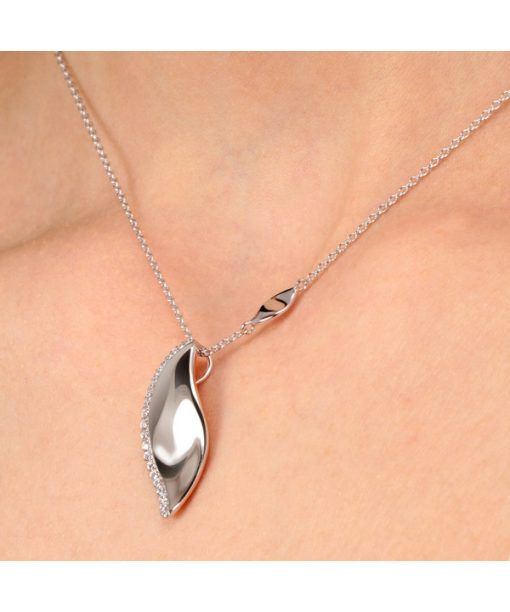 Morellato Foglia 925 Silber Halskette SAKH34 für Damen
