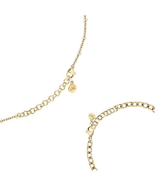 Morellato Abbraccio Halskette und Armband aus goldfarbenem Edelstahl SAUB19 für Damen