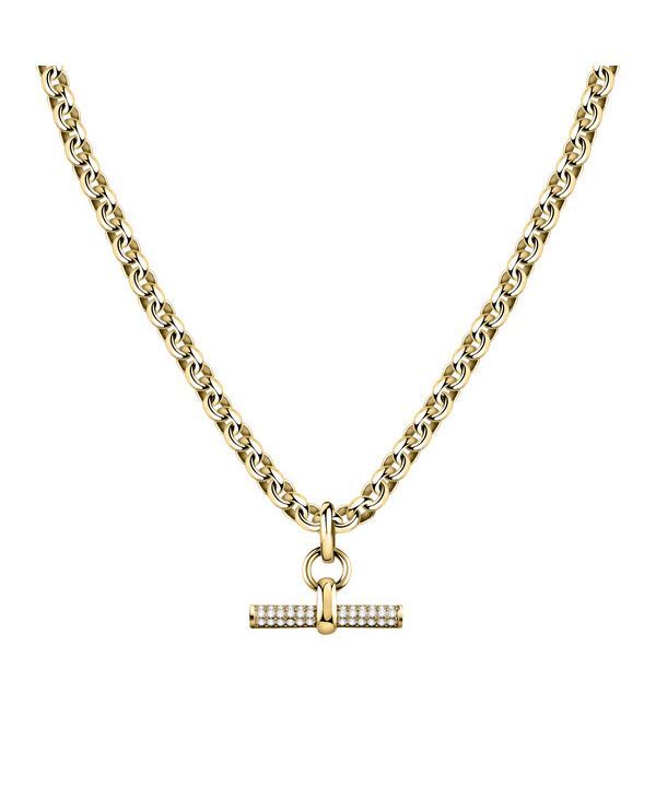 Morellato Abbraccio Goldfarbene Edelstahl-Halskette SAUC02 für Damen