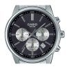 Casio Standard Analog Chronograph Edelstahl Graues Zifferblatt Quarz MTP-E515D-1AV Herrenuhr
